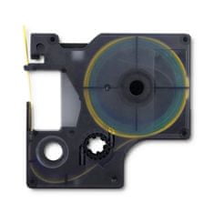 Qoltec Smršťovací obal pro tiskárny DYMO D1/DM1 9 mm*1,5 m | žlutý | černý potisk