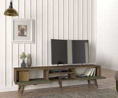 Hanah Home TV stolek Valente (TV Sehpası) - Walnut, Ořech