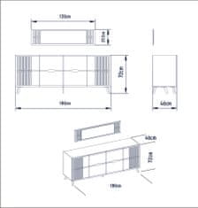 ASIR GROUP ASIR Skříňka FRIDA bílá