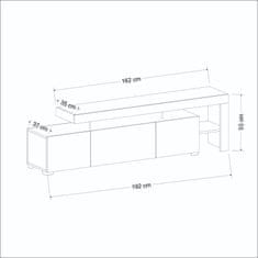 Hanah Home TV stolek Beliz - White, Bílá