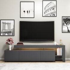 Hanah Home TV stolek Beliz - Anthracite, Antracitová