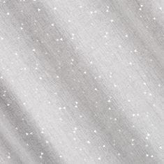 Eurofirany Záclona připravená na očka RIVIA 140x250 Design91 bílá/stříbrná