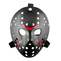 Korbi Plastová maska Pátek 13., Jason Voorhees Freddy maska černá