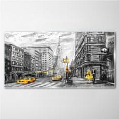 COLORAY.CZ Obraz na skle New York Pastel 100x50 cm