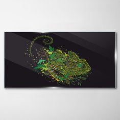 COLORAY.CZ Obraz na skle Chameleon zvířecí příroda 120x60 cm