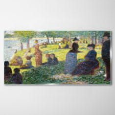 COLORAY.CZ Obraz na skle La Grande Jatte Seurat 120x60 cm