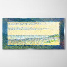 COLORAY.CZ Obraz na skle Seascape Gravelines Seurat 140x70 cm