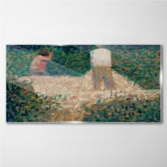 COLORAY.CZ Obraz na skle Dva Stonebreakers Seurat 100x50 cm