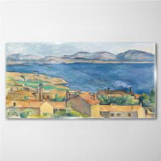 COLORAY.CZ Obraz na skle Záliv Marseille Cézanne 120x60 cm