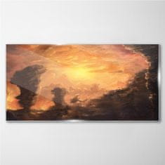 COLORAY.CZ Obraz na skle Sky Sunset Příroda 120x60 cm