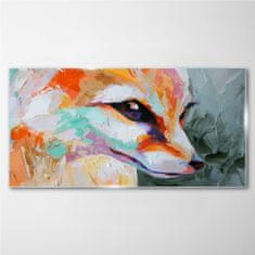 COLORAY.CZ Obraz na skle Abstrakce zvířecí liška 100x50 cm