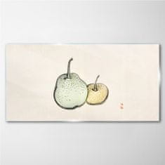 COLORAY.CZ Obraz na skle Abstrakce ovoce hruška 100x50 cm