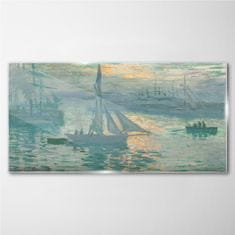 COLORAY.CZ Obraz na skle Sunrise Marine mince 140x70 cm