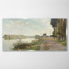 COLORAY.CZ Obraz na skle Promenáda v argenteuil mince 100x50 cm