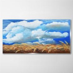 COLORAY.CZ Obraz na skle Pole Sky Lightnice 120x60 cm