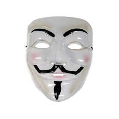 Korbi Anonymní plastová maska, maska Guy Fawkes V for Vendetta ACTA