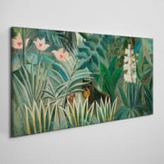 COLORAY.CZ Obraz na plátně Jungle zvířata stromy 120x60 cm