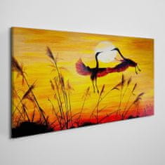 COLORAY.CZ Obraz na plátně Zvířata Birds Sunset 100x50 cm