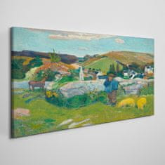 COLORAY.CZ Obraz na plátně Swineherd Gauguin 120x60 cm