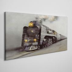 COLORAY.CZ Obraz na plátně Vlaku kouřové mlhy 100x50 cm