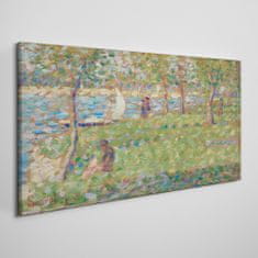 COLORAY.CZ Obraz na plátně Island Malování Seurat 100x50 cm