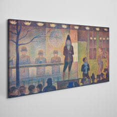 COLORAY.CZ Obraz na plátně Cirkusová sideshow Seurat 120x60 cm