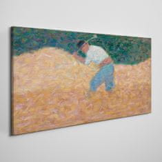 COLORAY.CZ Obraz na plátně Kamenný jistič Seurat 100x50 cm