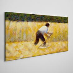 COLORAY.CZ Obraz na plátně Sekačka Seurat 100x50 cm