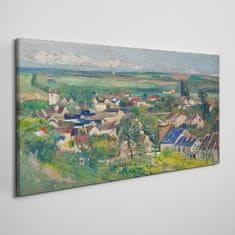 COLORAY.CZ Obraz na plátně AUVERS Panoramatický výhled 120x60 cm