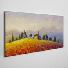 COLORAY.CZ Obraz na plátně Hill Stromy Krajina 120x60 cm