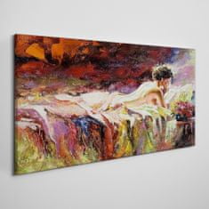COLORAY.CZ Obraz na plátně Ženská postel květin 140x70 cm