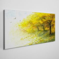 COLORAY.CZ Obraz na plátně Abstrakce ptáků příroda 120x60 cm