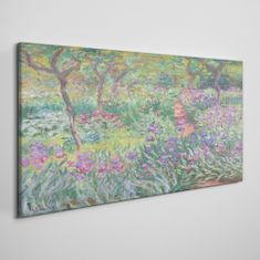 COLORAY.CZ Obraz na plátně Zahrada v giverny mince 100x50 cm