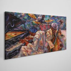 COLORAY.CZ Obraz na plátně Piano hudební bubny 100x50 cm