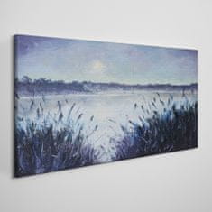 COLORAY.CZ Obraz na plátně Lake Sky Night 100x50 cm