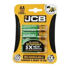 INTEREST nabíjecí baterie AA/HR6 1200mAh JCB RTU, 4 ks (blistr).