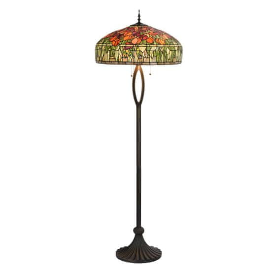 Clayre & Eef Stojací lampa Tiffany TULIPS 5LL-6041