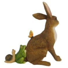 Clayre & Eef Dekorativní figurka zajíce se zvířecími kamarády 6PR3270