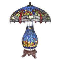 Clayre & Eef Stolní lampa Tiffany DRAGONFLY 5LL-6186