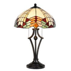 Clayre & Eef Stolní lampa Tiffany ART LOUIS 5LL-5961