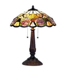 Clayre & Eef Stolní lampa Tiffany FLOWERS 5LL-5546
