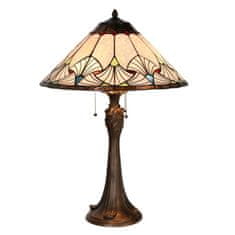 Clayre & Eef Stolní lampa Tiffany TRIANGLE 5LL-5394
