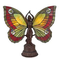 Clayre & Eef Dekorativní stolní lampa Tiffany BUTTERFLY 5LL-6085