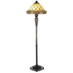Clayre & Eef Stojací lampa Tiffany VINTAGE NIGHT 5LL-5613