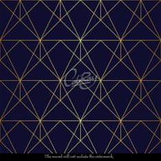 COLORAY.CZ Fototapeta Zlaté geometrické figury Fototapeta Samolepící 250 x 250 cm