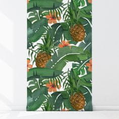 COLORAY.CZ Fototapeta Ananas ukrytý v listech Fototapeta Vliesová 250 x 250 cm