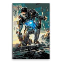 Malujsi Malování podle čísel - Iron Man 02 - 80x120 cm, bez dřevěného rámu