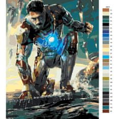 Malujsi Malování podle čísel - Iron Man 02 - 80x120 cm, bez dřevěného rámu