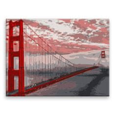 Malujsi Malování podle čísel - Golden Gate Bridge - 80x60 cm, bez dřevěného rámu