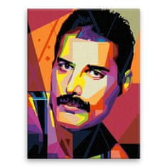 Malujsi Malování podle čísel - Freddie Mercury 05 - 60x80 cm, bez dřevěného rámu